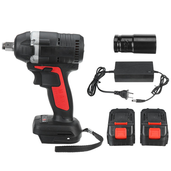 388VF 630nm Cordless Electric Impact Wrench + 2x Lithium Ion Batteries And Charger