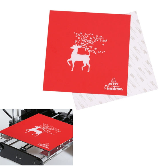 220*220mm Christmas Series Heated Bed Sticker For Creality Ender-3 Wanhao i3 3D Printer Parts