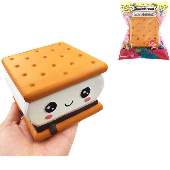 GiggleBread S'more Chocolate Biscuit Squishy 9.5*9*6CM Licensed Gift