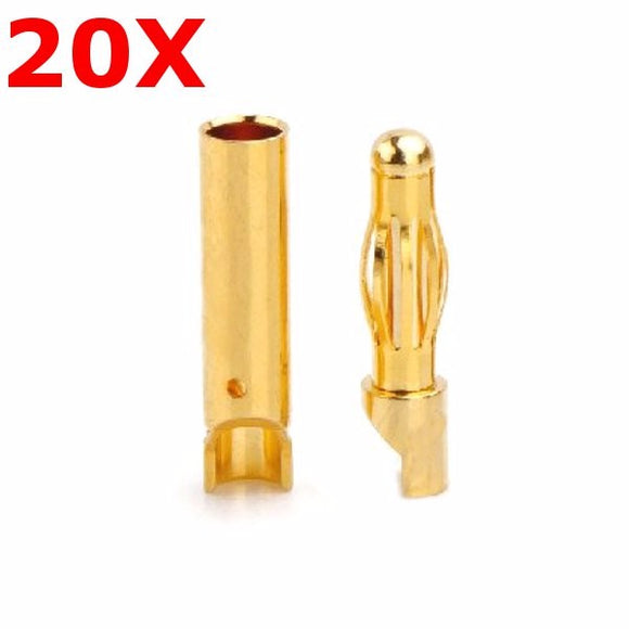 20 Pairs Amass 4.0mm Banana Plug AM-1003E Male & Female