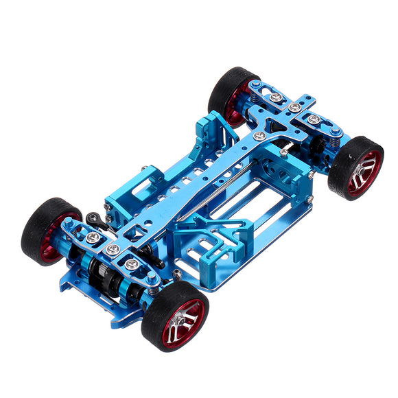 1/28 Mini-q Metal RC Car Frame Upgrade Parts With Differential Tire