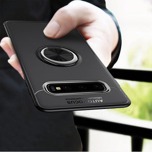 C-KU 360 Rotating Ring Grip Kickstand Protective Case For Samsung Galaxy S10 6.1 Inch 2019