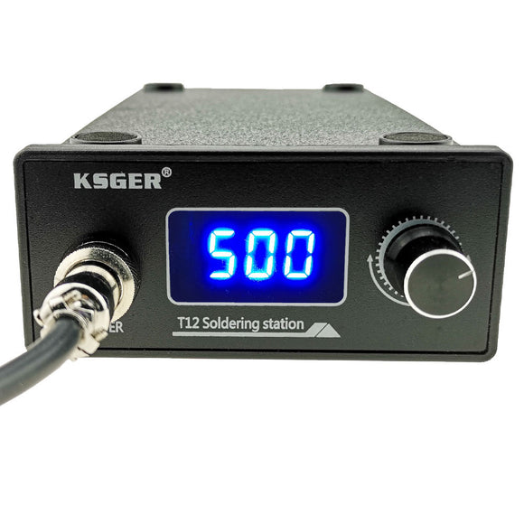 KSGER T12 Soldering Station STM32 Digital Controller ABS Case 907 Soldering Iron Handle Auto-sleep Boost Mode Heating T12-k Tip