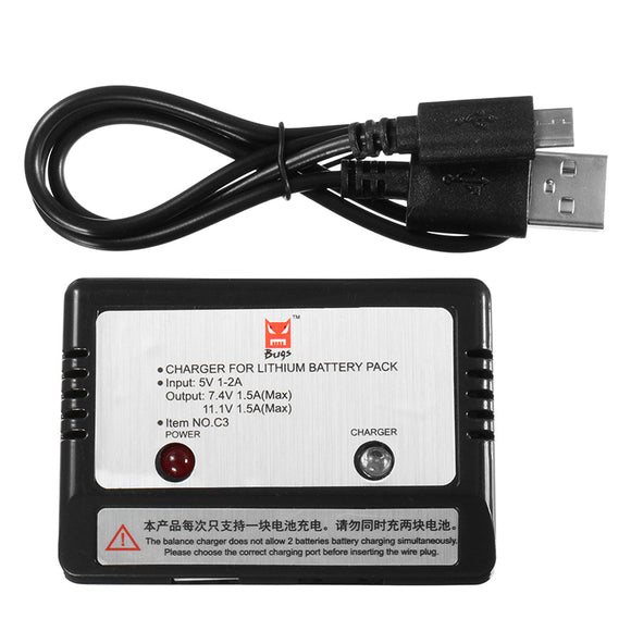 MJX Bugs B5W RC Quadcopte Parts Charging Adapter Box Charger Transfer Box & Battery Charger Set