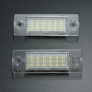 2x LED License Number Plate Light for VW Caddy T5 Golf Passat