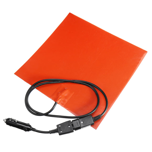 280*280mm 150W 12V Silicone Heated Bed Heating Pad with 1m Detachable Power Cable