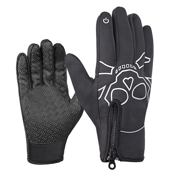 BIKIGHT Winter Warm  Touch Screen Skiing Fleece Lined Thermal Glove Riding Bike Bicycle Cycling Motorcycle