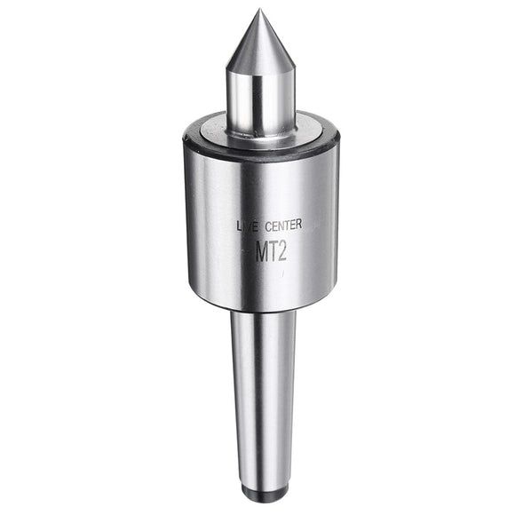 MT2 0.02 Inch Precision Steel Lathe Live Center Taper Tool Triple Bearing