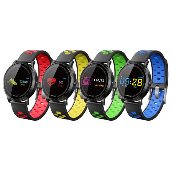 XANES F4S 0.96 TFT-IPS IP67 Waterproof Color Screen Heart Rate Blood Pressure Monitor Smart Watch Sports