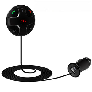 Bluetooth MP3 Player Car Kit FM Tf Card Hands Car Charger For iPhone X 8 Plus Oneplus 5