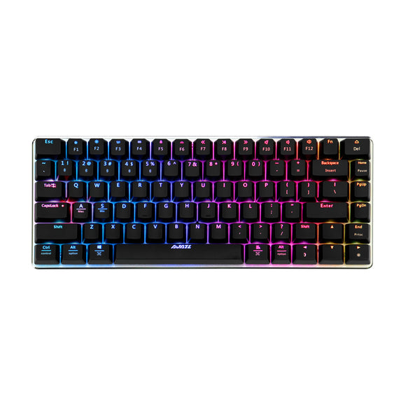 Bluetooth Version Ajazz AK33 82 Keys NKRO RGB Backlit Mechanical Gaming Keyboard Blue Switch