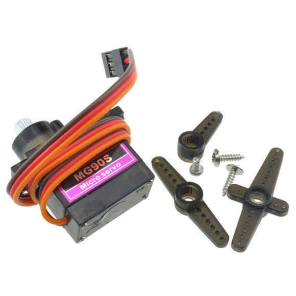 2pcs Lofty Ambition MG90S Metal Gear 9g Servo for Robot Airplane RC Helicopter Car Boat Model