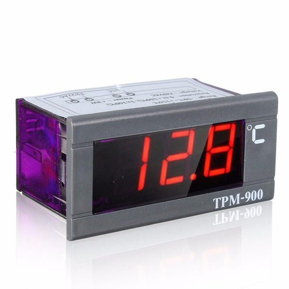 Mini -50C to 110C 220V LED Digital Temperature Panel Meter Thermometer With Sensor