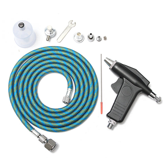 11Pcs 20cc 0.3/0.5mm Dual Action Airbrush Paint Art Spray Gun Craft Kit