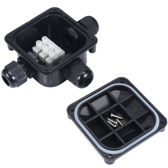 IP68 3 Wires Waterproof Junction Terminal Case Box Cable Protection Building Connectors for Outdoor Lighting Connections