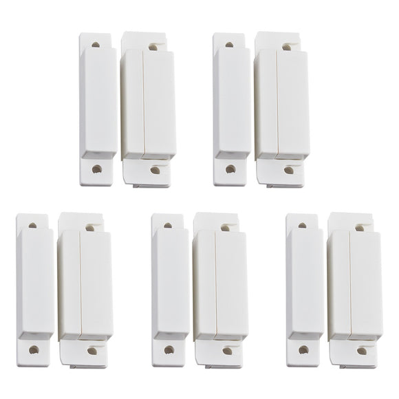 5Pcs/Lot Wired Door Window Magnetic Sensor Switch for PTSN GSM Wired Alarm System Door Detector