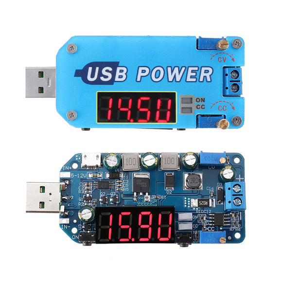 Geekcreit USB Boost Module 5V to 9V12V Step Up Module Adjustable Voltage Current Display Charging Router Converter