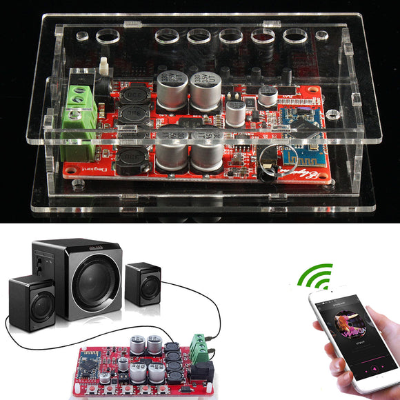 Geekcreit TDA7492P 100W Wireless bluetooth Audio Digital Amplifier Board With Case