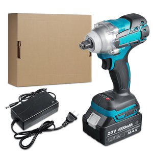 20V 4000mAh Brushless Electric Impact Wrench Cordless 1/2 Socket Tool For Makita Battery"