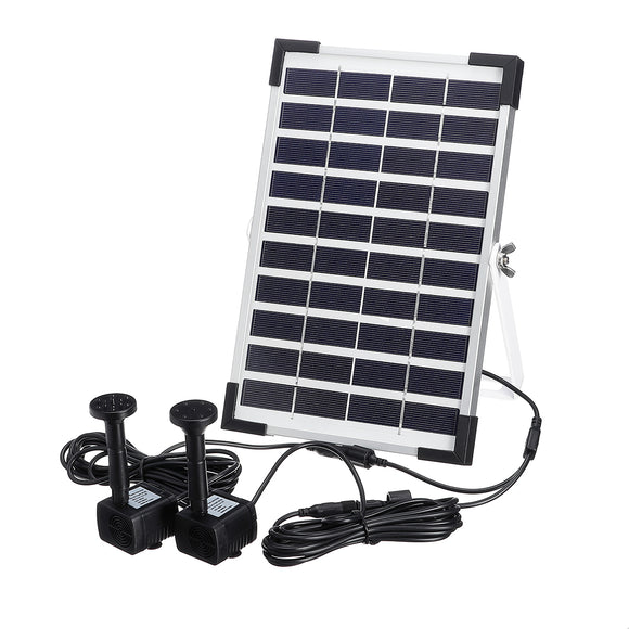 10V 5W Solar Power Powered Water Fountain Pump For Pool Pond Garden Outdoor Submersible