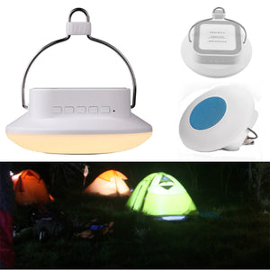 Outdoor LED Hanging Camping Tent Light Multifunctional Lantern with FM Radio Bluetooth Speaker