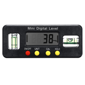 Digital Display Inclinometer Angle Finder Measuring Range 4 x 90 Electronic Spirit Level