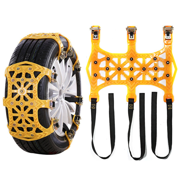 Tyre Anti-Skid Car Snow Chains Belt Beef Tendon Wheel Truck Tire TPU Chain SUV