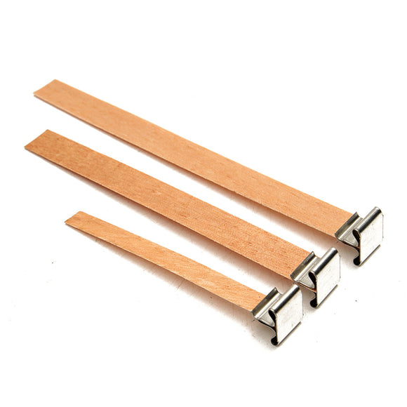 DIY Wooden Wick Candle Core Sustainers In Soy Paraffin Making