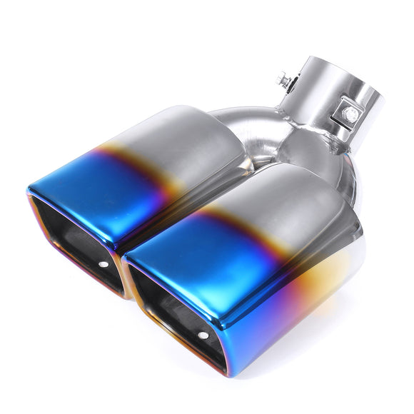 63mm Motorcycle Stainless Steel Inlet Sports Exhaust Tail Pipe Muffler Cover Cover