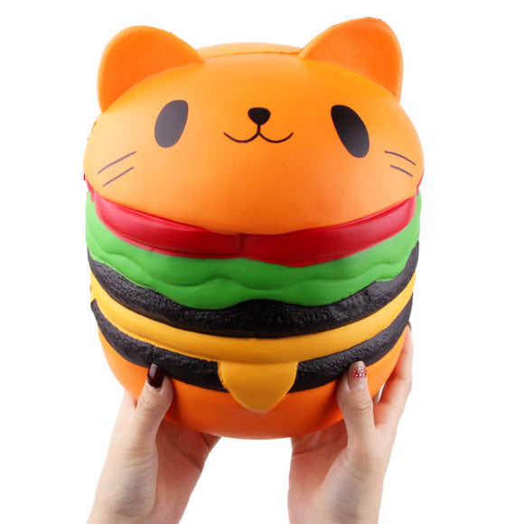 SanQi Elan Huge Cat Burger Squishy 8.66'' Humongous Jumbo 22CM Soft Toy