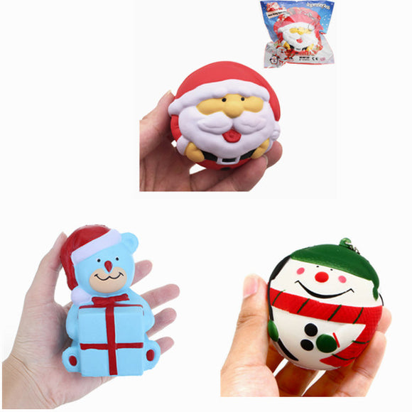 SquishyFun Squishy Snowman Father Christmas Slow Rising With Packaging Collection Gift Decor