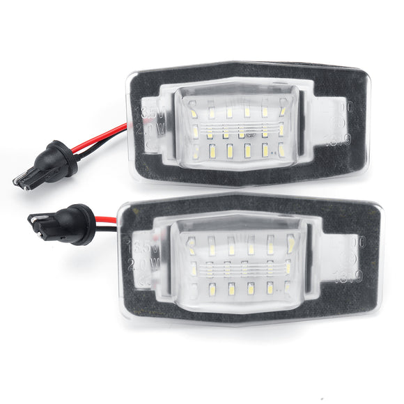 LED License Number Plate Lamp Lights For Miata MX-5 MPV NB Protege Ford Escape