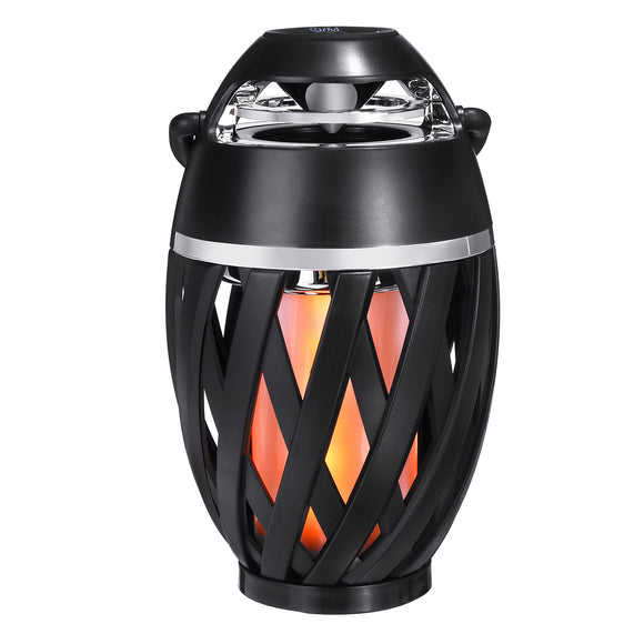 Led Lamp Flame Light bluetooth Speaker Subwoofer Sound Box Mini Led Flame Light
