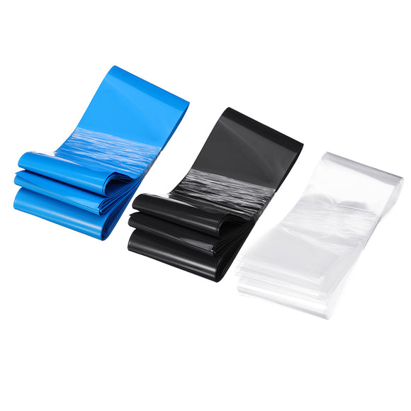 110mmX10m PVC Transparent/Black/Blue Color Heat Shrink Tube for 5-6S Lipo Battery