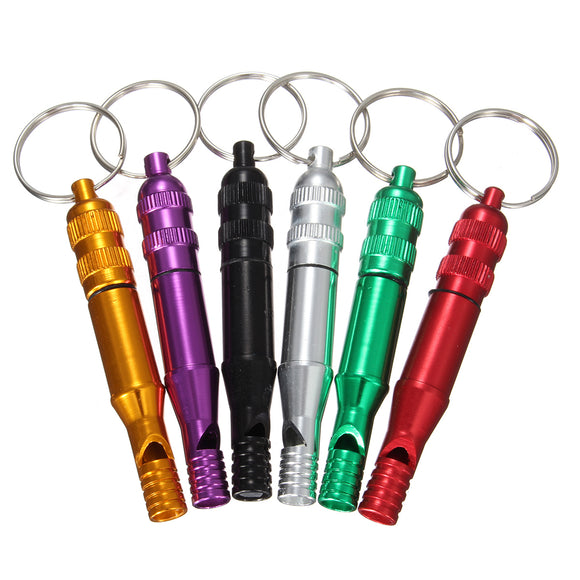 Outdooors Survival Aluminum Alloy Whistling With Key Chain