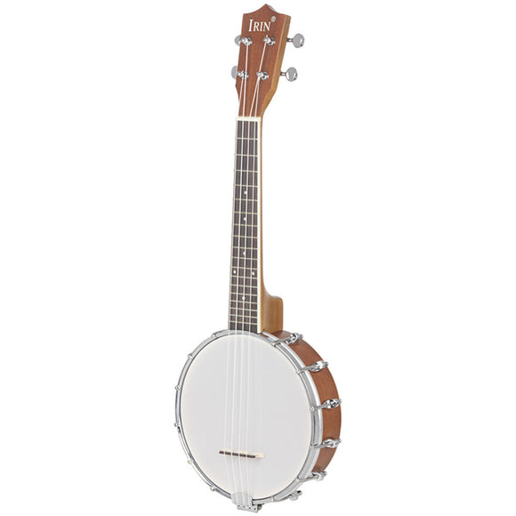 IRIN 23 Inch Banjo Sapele Wood 4 Strings Banjolele Concert Size