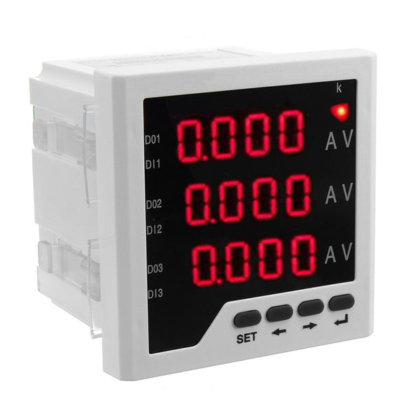 ZM194-IU93 Digital Display Three-phase Digital Multimeter Voltmeter Ammeter