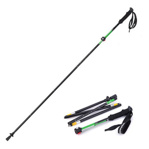 1PCS Naturehike NH15A023-Z Outdoor Folding Alpenstock Trekking Pole Folding Walking Climbing Sticks