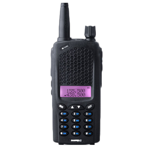BAOFENG BF-UVB5 Plus 119 Channels UHF / VHF Dual Display Two Way Walkie Talkie Power Portable Ham Radio