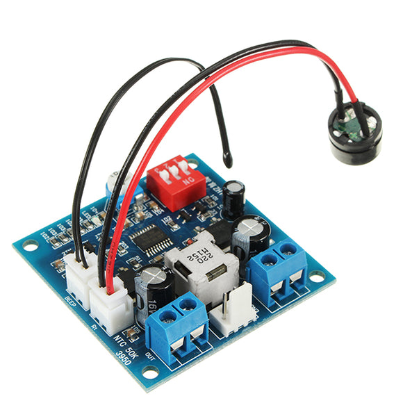 ZHIYU DC 12V 5A PWM Fan Speed Controller Regulator Temperature Control Board With Buzzer And Probe