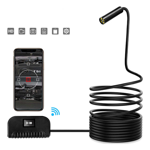 Inskam109A 5MP HD Auto Focus Wifi Borescope 2592*1944 Resolution Photo and Video Functions IP68 Waterproof