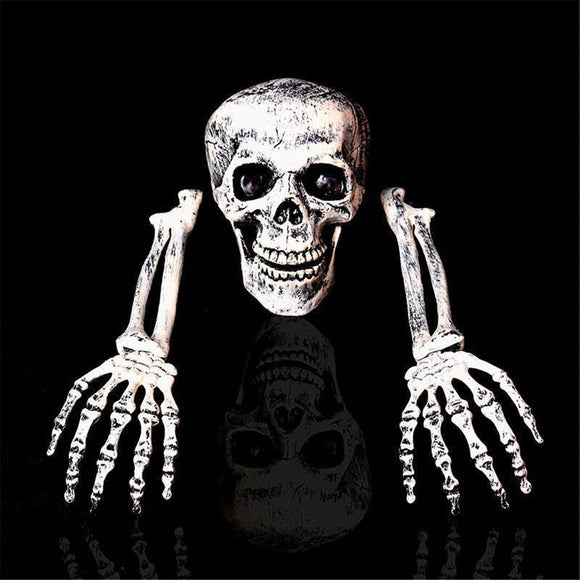 Halloween Scary Horror Skeleton Decorations Head Bones Skull Hand Outdoor Indoor