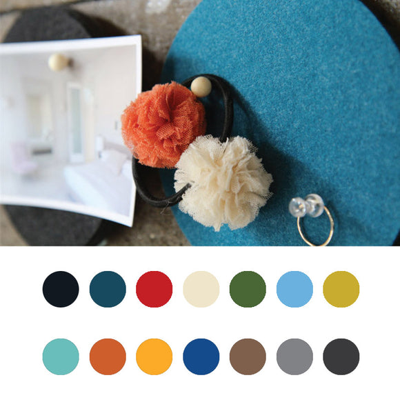 Honana DX-177 5PCS Creative Roundness Colorful Wool Felt Multifunctional Wall Sticker Smart