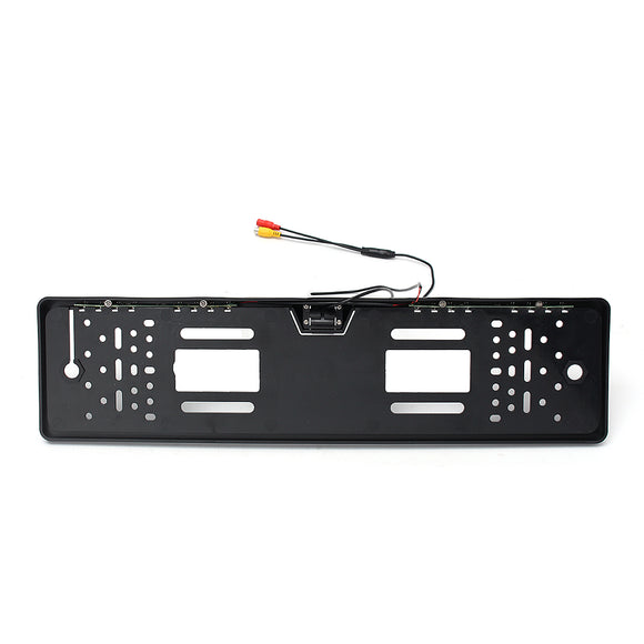 170 Degree 20 LED Waterproof EU Car License Plate Frame Rear View Camera Night Vision
