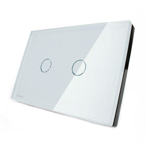 Livolo White Crystal Glass Touch Screen Switch VL-C302-81 AC110-250V