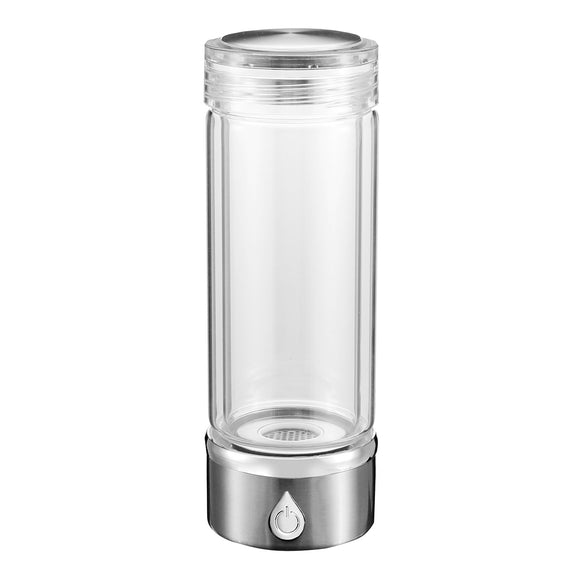 420ml Water Bottle Health Glass 1500PPB SPE Membrane Quantum Hydrogen-rich USB Water Cup