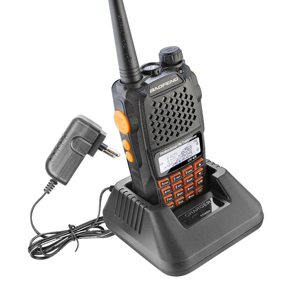 BAOFENG-UV6R Walkie Talkie 5W UHF&VHF Dual Band CB Radio FM Transceiver For Hunting