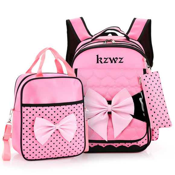 3 Pcs School Bag Sets Shoulder Bag Nylon Cross body Bags Camping Travel Backpack With Pencil Case