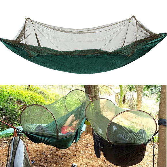 250x120CM Portable Outdoor Camping Hanging Hammock Sleeping Swing Bed Mosquito Net