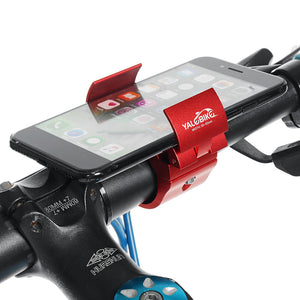 YALEBIKE Universal Aluminum Alloy Motorcycle Bicycle Handlebar Mobile Phone Holder Stand for 58-85mm Width Mobile Phones GPS